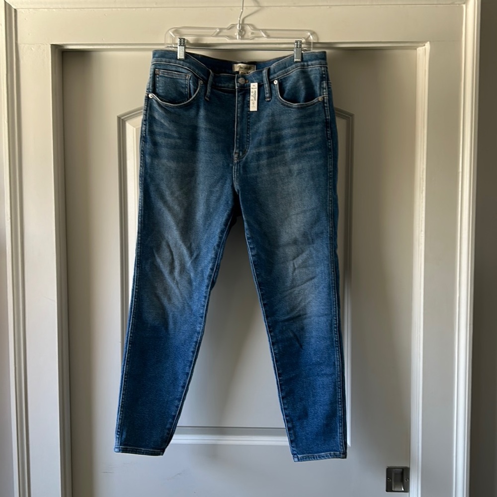 Madewell 10” high rise skinny crop jeans